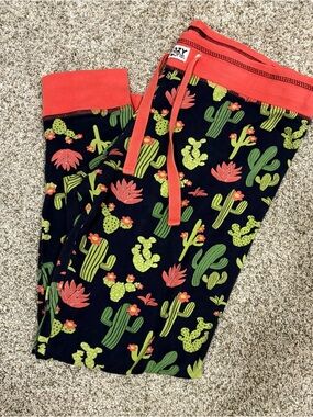 Lazy One Navy and Coral PJ Leggings